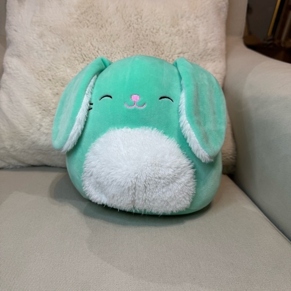 Squishmallows Sammy Mint and White Bunny Plush - Picture 1 of 8
